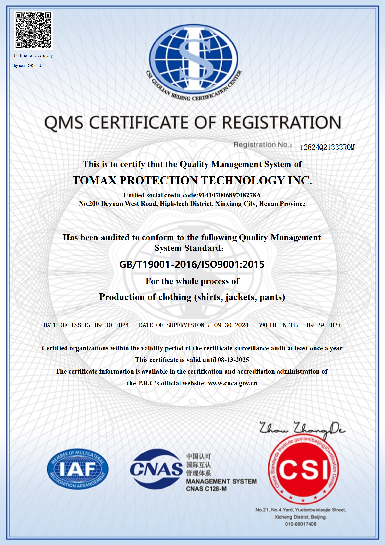 ISO 9001 2024