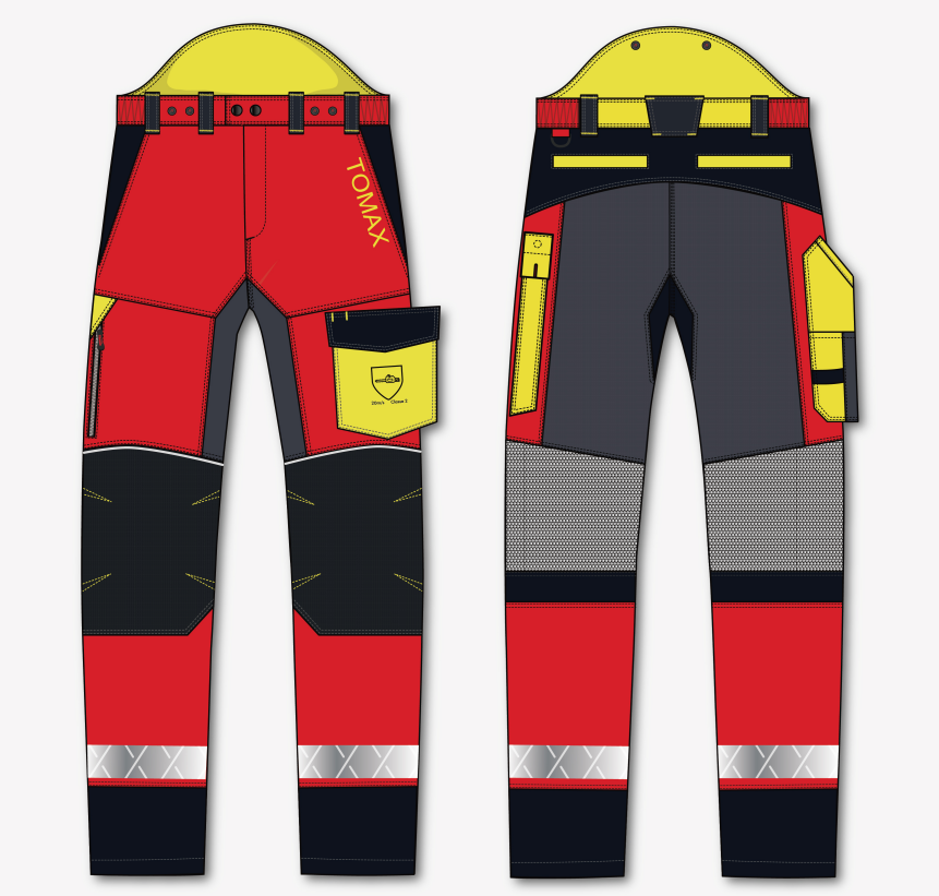 P00P041 Multi Layer Nylon Chainsaw Protective Pants-QL Workwear